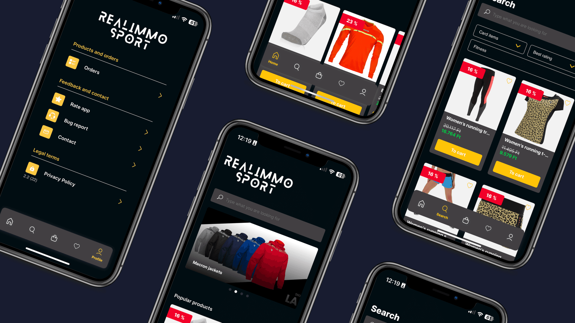 Real Immo Sport App